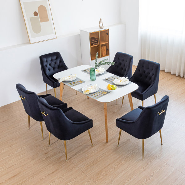 Everly Quinn Julietta Velvet Parsons Chair Wayfair